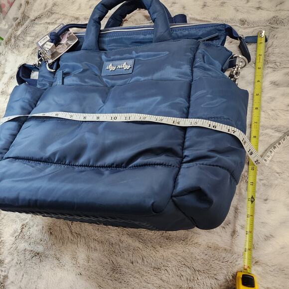 NWT Itzy Ritzy Chic Blue Puffer Dream Convertible Baby Diaper Bag - Picture 9 of 9